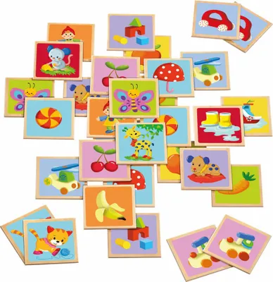 Immagine prodotto di Selecta Memo Kunterbunt, Memospiel, Merkspiel, Suchspiel, Kinderspiel, ab 3 Jahren, 36 Teile, 63025