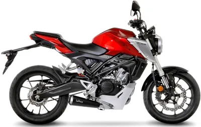 Zdjęcie produktu dla Kompletny układ wydechowy LeoVince GP ONE z katalizatorem i homologacją, stal nierdzewna do Honda CB 125 R