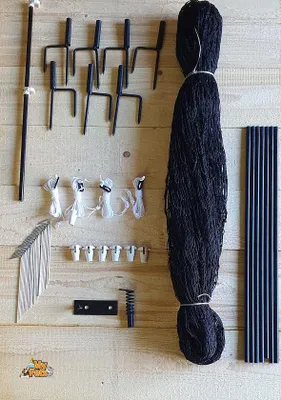 Produktbild von Geflügelnetz 150cm 25 Meter Hühnernetz Hühnerzaun Tür Geflügelzaun Zaun Hühner Netz