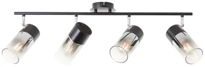 Produktbild von BRILLIANT Spotrohr, 4-flammig Alia schwarz IP20 E27 40 Watt dimmbar g. f. Normallampe