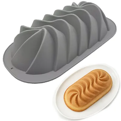 Produktbild von Silikon-Stollenform - Geflochtene Kuchenform - Backform aus Silikon
