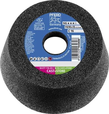 Produktbild von PFERD TOOLS Schleiftopf 20C16QSG 110x55mm