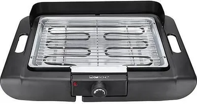 A studio shot of an electric table grill.