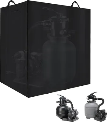 Produktbild von Abdeckung für Poolpumpe, 86x84x61cm, Sandfilteranlage, 420D Oxford, UV-beständig und 100% wasserdicht