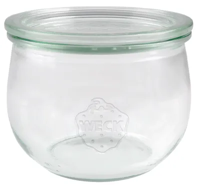Produktbild von Tulpenglas mit Deckel 100 mm, Glas, 500 ml, H 8,5 cm, klar (1 Stück)