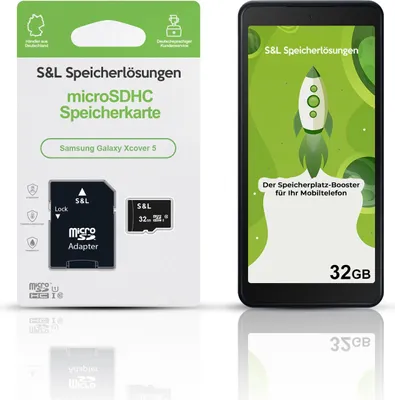 Produktbild von microSD Speicherkarte S&L für Samsung Galaxy Xcover 5 - Speicherkapazität: 32 GB