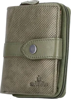Produktbild von The Skandinavian Brand Damen Leder Geldbörse mittel  Green