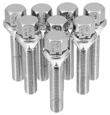 Produktbild von Solidchoice – Set mit 8 konischen Radmuttern für Autos, mit Diebstahlschutz