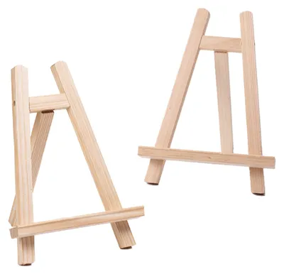 Produktbild von Mini-Staffelei Malstaffelei - Holz - 20 x 28 cm - 2 Stück - Naturholz