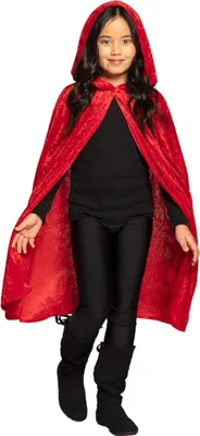 Image de Cape pour enfants Boland velours-rouge 115cm