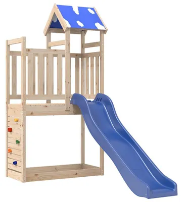 Immagine prodotto di Area giochi per il giardino, realizzata in legno massello di pino