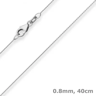 0-8mm-Rund-Ankerkette-aus-750-Weißgold-40cm