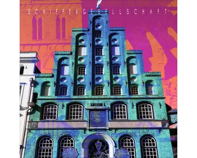 Produktbild von Glasbild Lübeck Schiffergesellschaft 50x50 cm