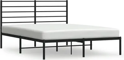 Immagine prodotto di vidaXL Struttura letto con testiera in metallo nero 120x200 cm