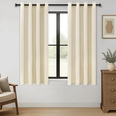 Obrázok produktu pre Nepriehľadná tepelná clona 175 x 140 cm, krémovo-béžová sada