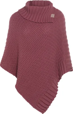 Produktbild von Knit Factory Nicky Gestrickter Poncho - Stone Red - One Size