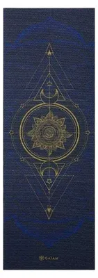 Immagine prodotto di Gaiam - Tappetino yoga, bifacciale, sole e luna PP8001 (taglia unica) (blu navy/metallizzato)