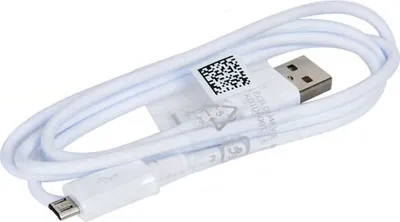Produktbild von Original Samsung Ladekabel Datenkabel ECB-DU4AWE ca.95cm in Weiss für Samsung Galaxy J7 (2017) J730F 2.0 USB Ladegerätkabel Aufladekabel Charge Cable MicroUSB + gratis Emiro Bildschirm Reinigungspad