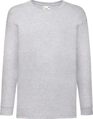 Produktbild von Fruit Of The Loom Kinder T-Shirt, langarm BC324 (14-15 Jahre (164)) (Grau)