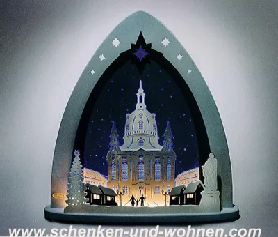 Produktbild von Lichterspitze LED "Dresdner Frauenkirche" 52 x 53,5 x 9 cm (L/H/T)