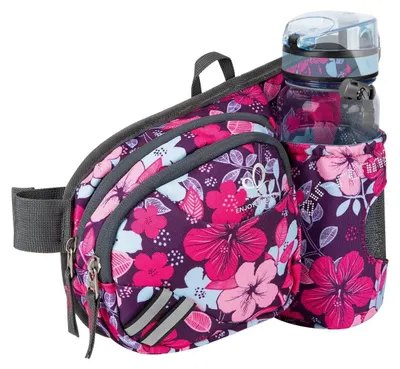 Obrázok produktu pre Priedušná bedrová taška s držiakom na fľašu, ideálna na aktívne outdoorové aktivity