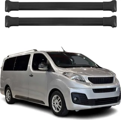 Obrázok produktu pre Priečne strešné nosiče pre Peugeot Expert 2016-2021 Hliník Čierna