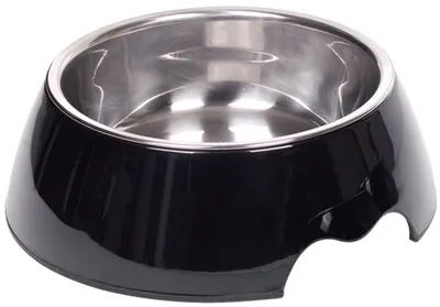 Produktbild von Nobby NOBLY, Hund, Melamin, Edelstahl, Schwarz, Edelstahl, Haustier-Fütterungsschale, Einfarbig, 26 cm