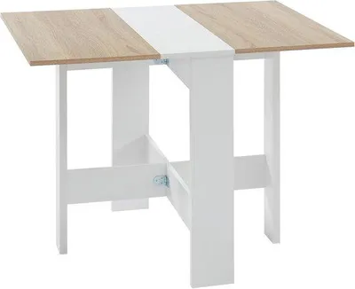 Immagine prodotto di Tavolo da pranzo in rovere bianco 104x76 cm per 4 persone