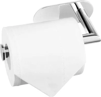 Produktbild von Famanu Toiletpapierhalter ohne Bohren - Chrom