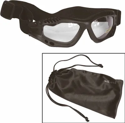 Produktbild von Transparente Mil-Tec Commando-Schutzbrille, schwarz