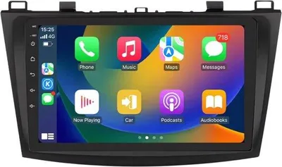 Produktbild von Autoradio mit Bluetooth und CarPlay für Mazda 3 (2010–2013), kompatibel mit Apple und Android, Stereoanlage, Navigationssystem, 2 GB RAM, 32 GB interner Speicher