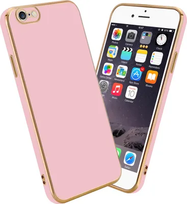 Image de Cadorabo Housse pour Apple iPhone 6 PLUS / 6S PLUS Housse en rose Housse pour téléphone portable TPU silicone Protection pour appareil photo Etui Case