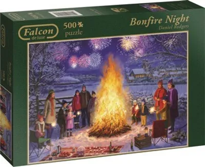 Produktbild von JUMBO 11121 Falcon Lagerfeuer 500 Teile Puzzle DANIEL RODGERS BONFIRE NIGHT