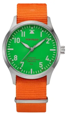 Imagen del producto de Pop-Pilot, reloj de pulsera "Summer Hits", color verde y naranja
