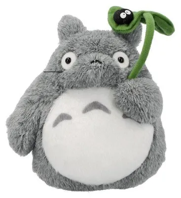 Productafbeelding van My Neighbor Totoro: Plush (Beanbags) - Gray Totoro and Kurosuke (M) - 17 cm