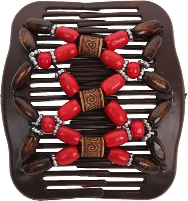 Produktbild von Trend African Hairclip Haarklammer mit Ornamenten rot