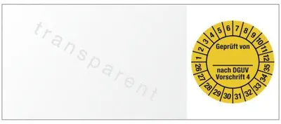 Produktbild von Dreifke® Kabelprüfplakette  von ___ nach DGUV Vorschrift 4, 2026-2035,...