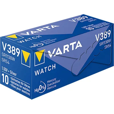 Immagine prodotto di Batteria per orologio Varta V389 AgO 1,55V - SR1130W