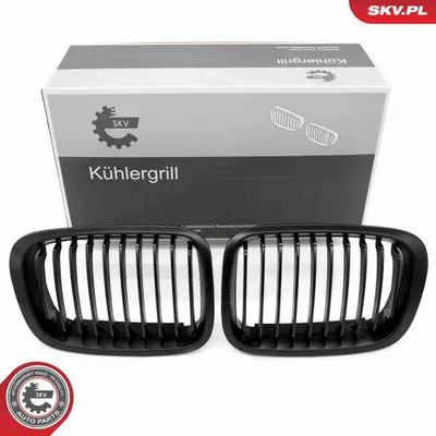 Produktbild von ESEN SKV 66SKV062 Kühlergrill Frontgrill für BMW 3 Limousine (E46) Schwarz-Matt