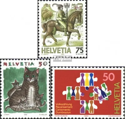 Produktbild von Briefmarken Schweiz 1989 Mi 1390,1414,1435 (kompl.Ausg.) gestempelt Freimarke