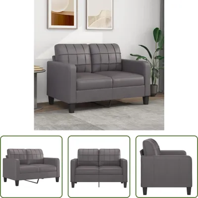 Immagine prodotto di The Living Store Divano 2 posti grigio 120 cm in ecopelle
