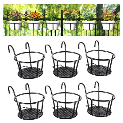 Produktbild von Hängende Blumentopfhalter aus Metall für Balkon und Garten