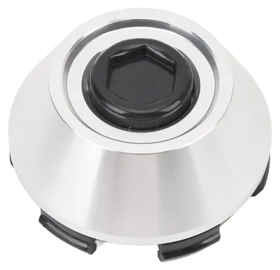 Image de Cache-moyeu de roue 64 mm, 63 mm, 61 mm – En plastique ABS robuste, à encliqueter – Couleur argent