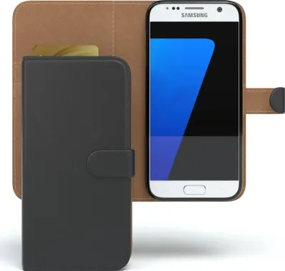 Produktbild von EAZY CASE Business Hülle für Samsung Galaxy S7 klappbar, Premium Kunstleder Handyhülle mit Kartenfach