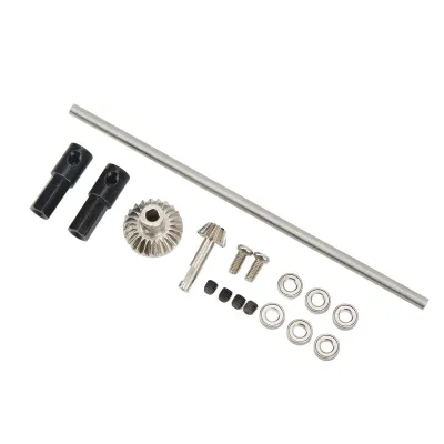 Image de Essieu arrière en métal pour WPL D12,Essieu de pont arrière en métal pour WPL D12,Essieu arrière pour WPL D12,Essieu arrière en métal pour voiture RC,Essieu arrière en métal pour voiture télécommandée,Accessoires de mise à niveau pour voiture RC