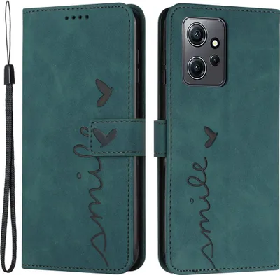 Produktbild von Xiaomi Redmi Note 12 4G Hülle - Coverup Smile Klapphülle - Grün
