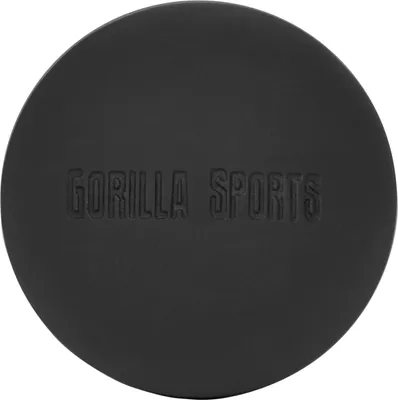 Produktbild von GORILLA SPORTS® Massageball - ø 6cm, zur Selbstmassage, Silikon, Robust, Schwarz - Faszienball, Lacrosse-Ball, Faszien-Ball, Faszienkugel, Faszientraining, für Rücken, Wirbelsäule, Nacken, Schulter