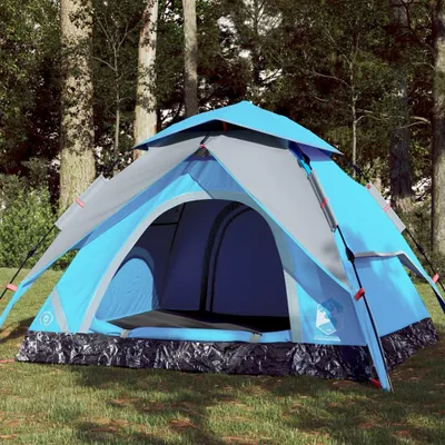 Produktbild von Möbel Kuppel-Campingzelt 3 Personen Blau Quick Release - Campingzelte 4004178