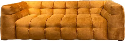 Produktbild von KAWOLA Sofa ROSARIO 2-Sitzer Velvet gold