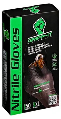 Imagen del producto de Guantes de nitrilo desechables. Guantes desechables. Guantes de un solo uso. Gripp-IT XL, color